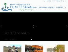 Tablet Screenshot of conservationfilm.org